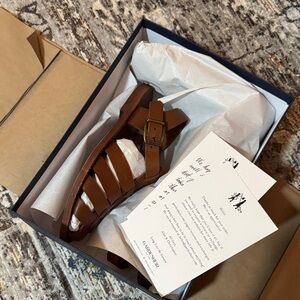 Leather Fisherman Sandal - Gardenheir - W36